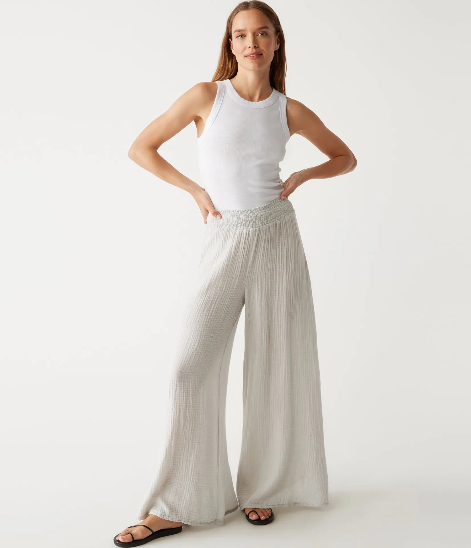 simba_smocked_waist_pant_19.webp Michael Stars Simba Smocked Waist Pant- Pants, Shorts & Skirts