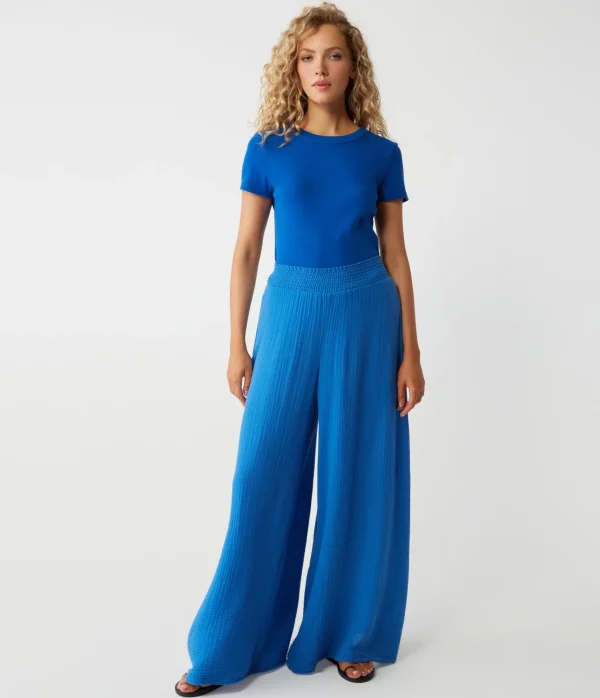 Michael Stars Simba Smocked Waist Pant- Pants, Shorts & Skirts