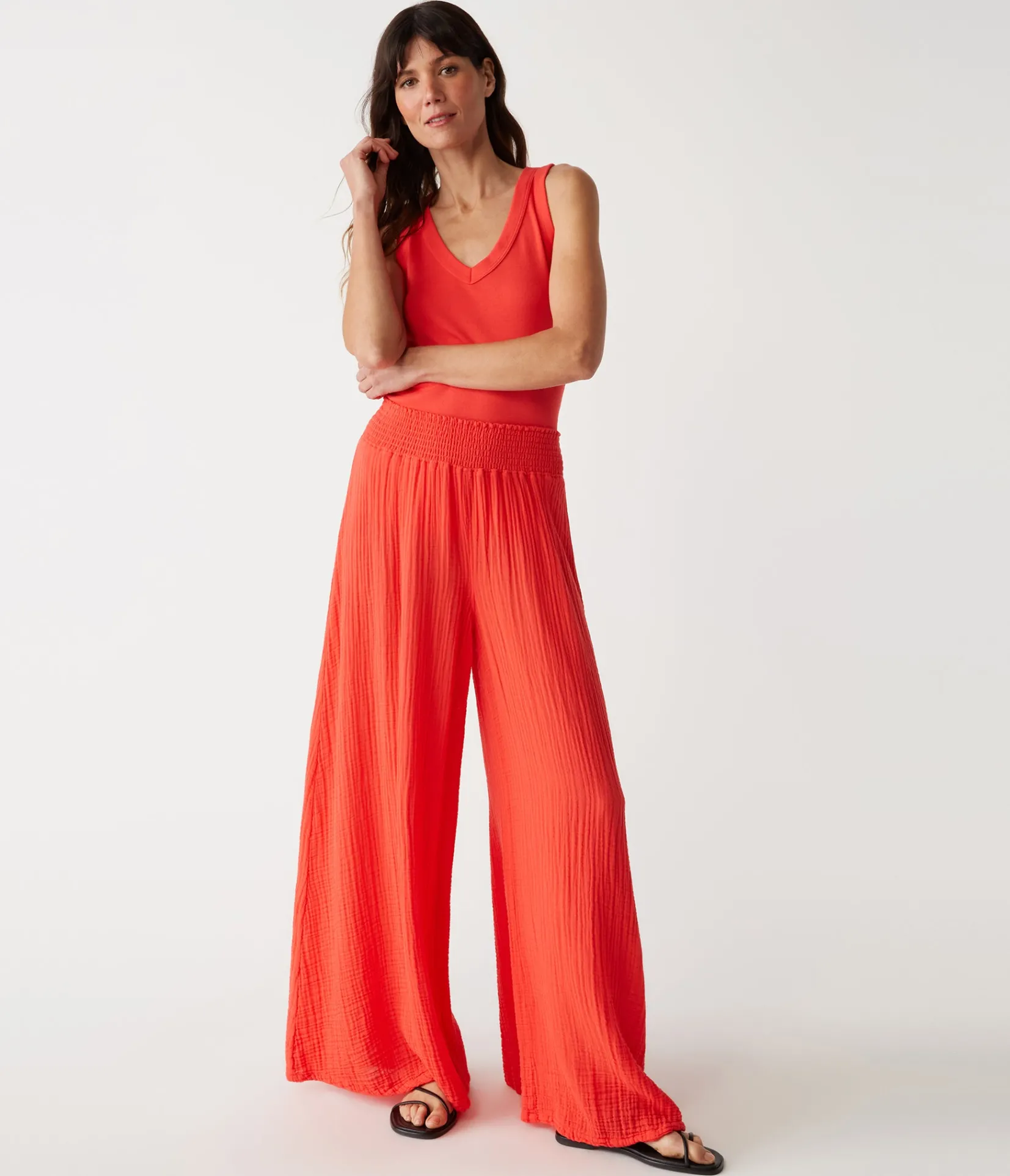 simba_smocked_waist_pant_27.webp Michael Stars Simba Smocked Waist Pant- Pants, Shorts & Skirts