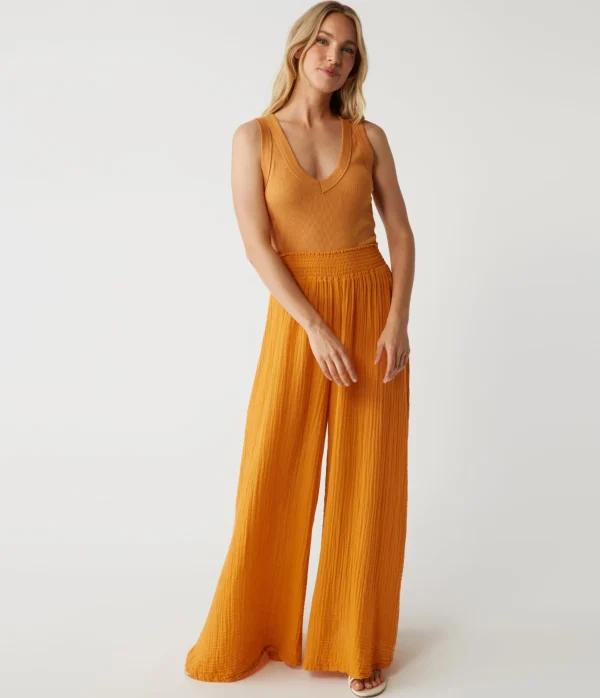 Michael Stars Simba Smocked Waist Pant- Pants, Shorts & Skirts