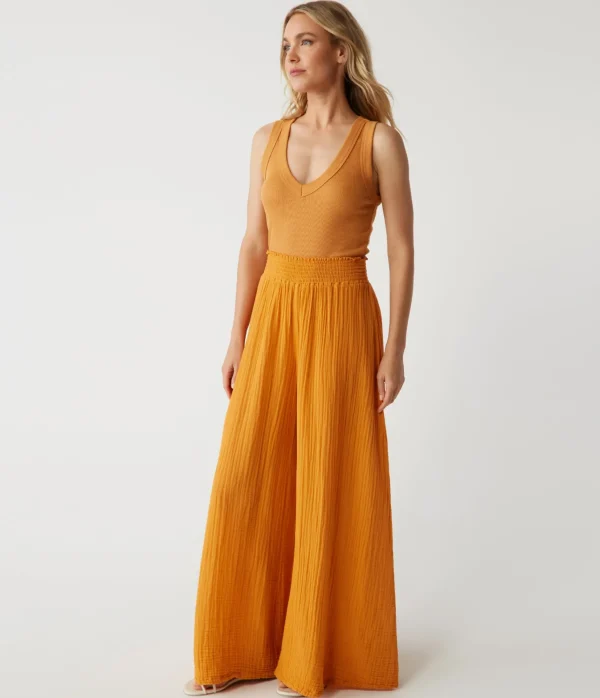 Michael Stars Simba Smocked Waist Pant- Pants, Shorts & Skirts