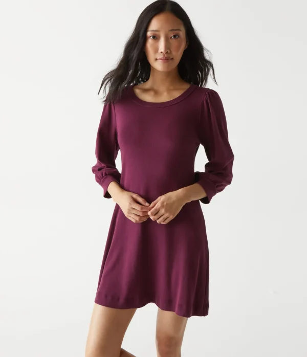 Michael Stars Sinclair Puff Sleeve Tee Dress- Dresses | Mini Dresses