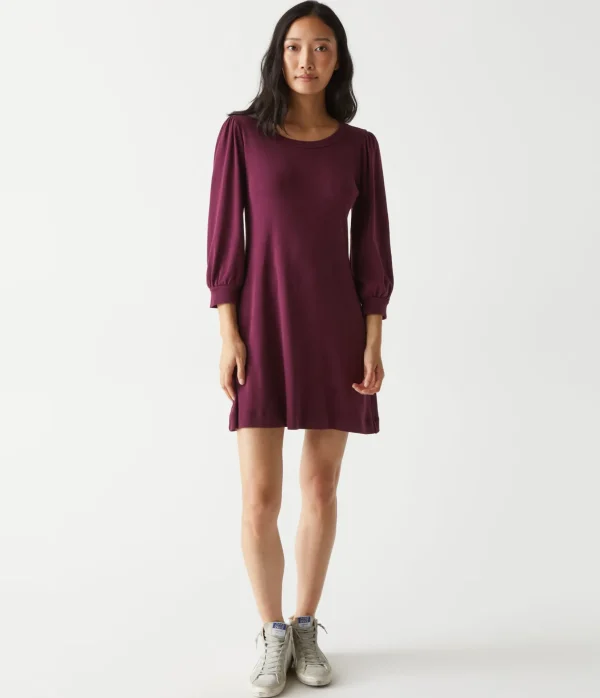 Michael Stars Sinclair Puff Sleeve Tee Dress- Dresses | Mini Dresses