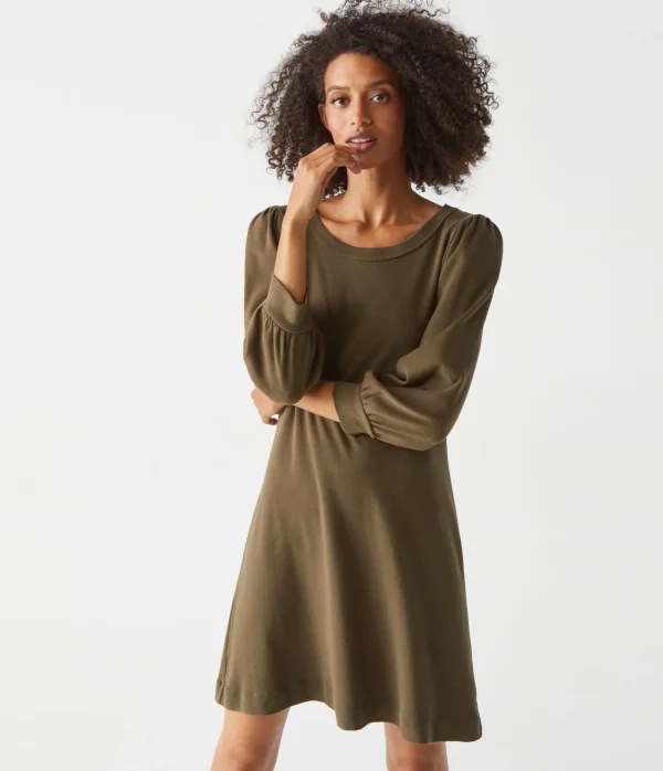 Michael Stars Sinclair Puff Sleeve Tee Dress- Dresses | Mini Dresses