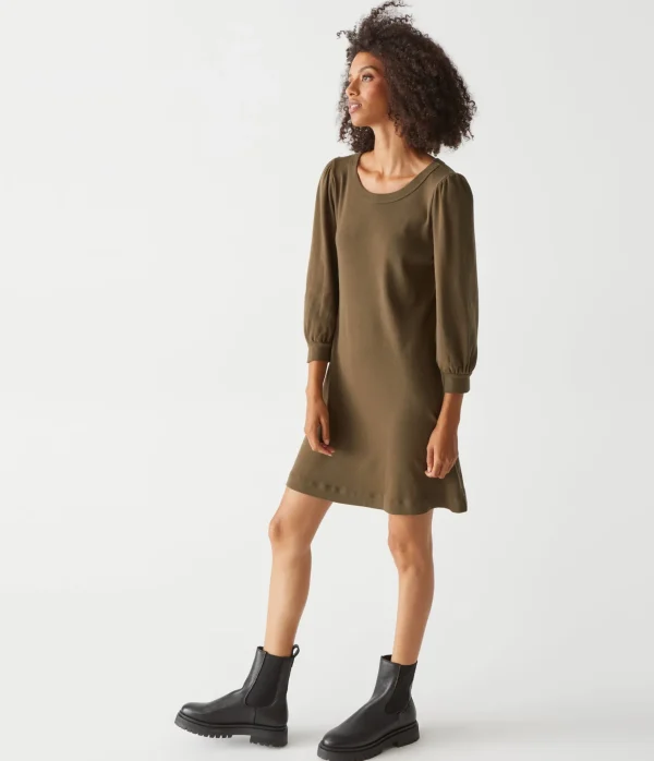 Michael Stars Sinclair Puff Sleeve Tee Dress- Dresses | Mini Dresses