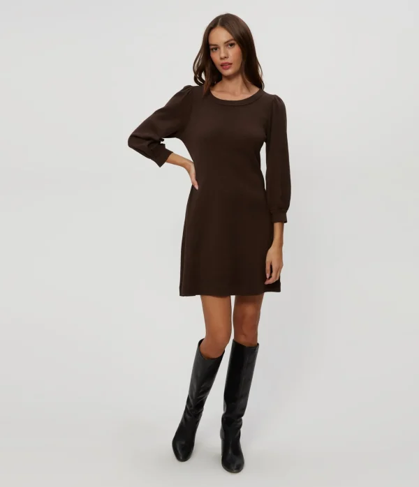 Michael Stars Sinclair Puff Sleeve Tee Dress- Dresses | Mini Dresses