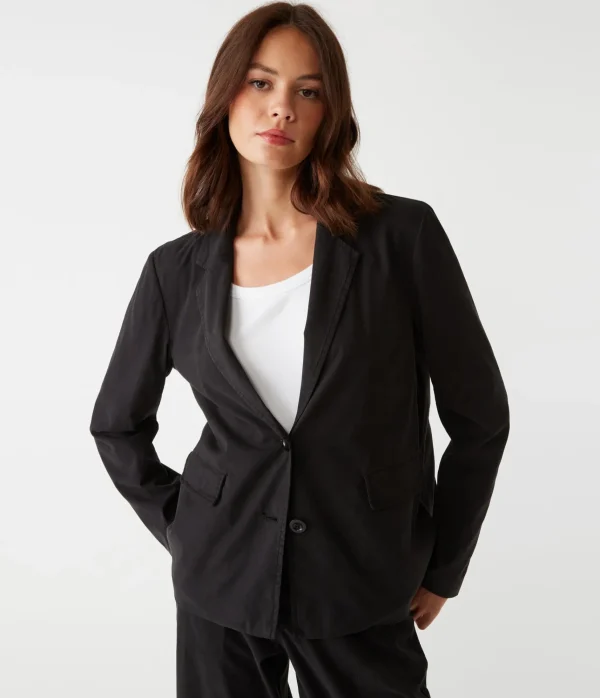 Michael Stars Smith Twill Blazer- Blazers, Jackets & Outerwear