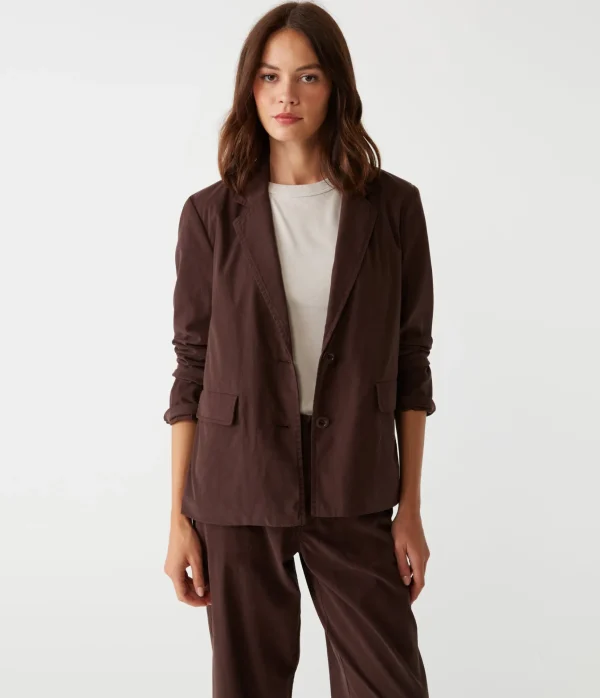 Michael Stars Smith Twill Blazer- Blazers, Jackets & Outerwear