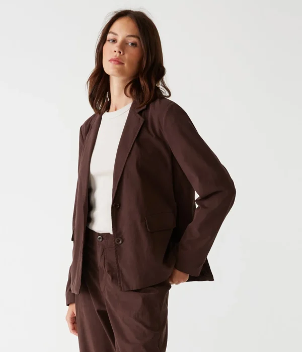 Michael Stars Smith Twill Blazer- Blazers, Jackets & Outerwear