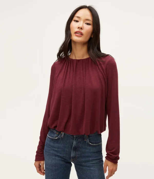 Michael Stars Sona Bubble Top- Tops, Blouses & Shirts | T-Shirts
