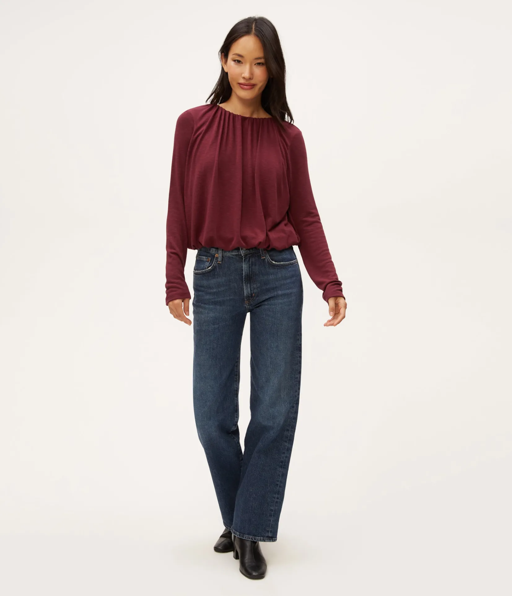 sona_bubble_top_22.webp Michael Stars Sona Bubble Top- Tops, Blouses & Shirts | T-Shirts