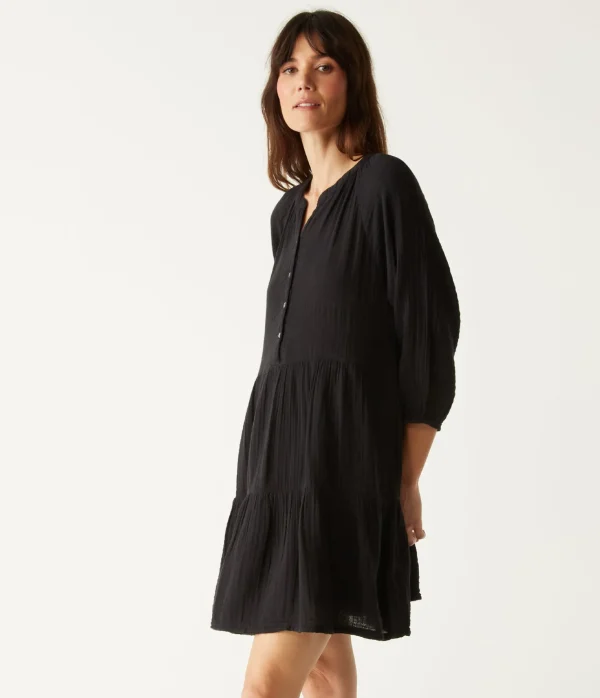 Michael Stars Sonia Tiered Gauze Dress- Dresses | Knee Length Dresses