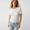 Michael Stars Stella Twist Front Tee- T-Shirts
