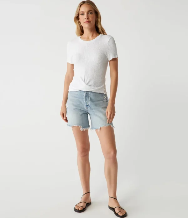 Michael Stars Stella Twist Front Tee- T-Shirts