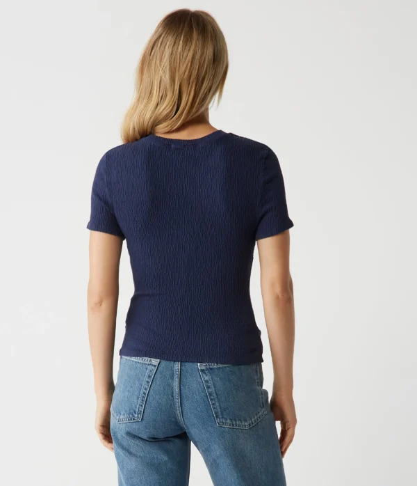 Michael Stars Stella Twist Front Tee- T-Shirts