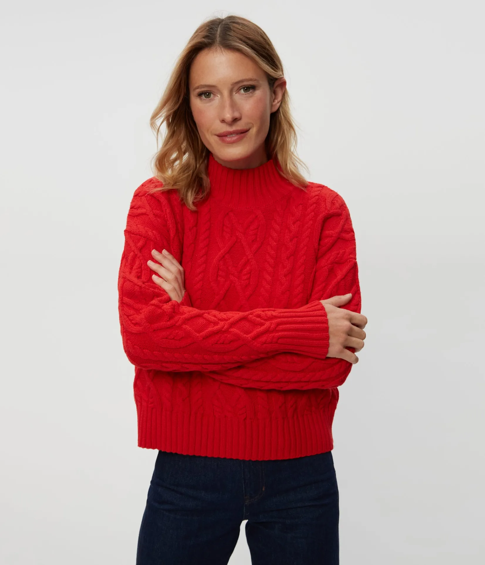 suki_cable_knit_sweater_11.webp Michael Stars Suki Cable Knit Sweater- Sweaters & Cardigans