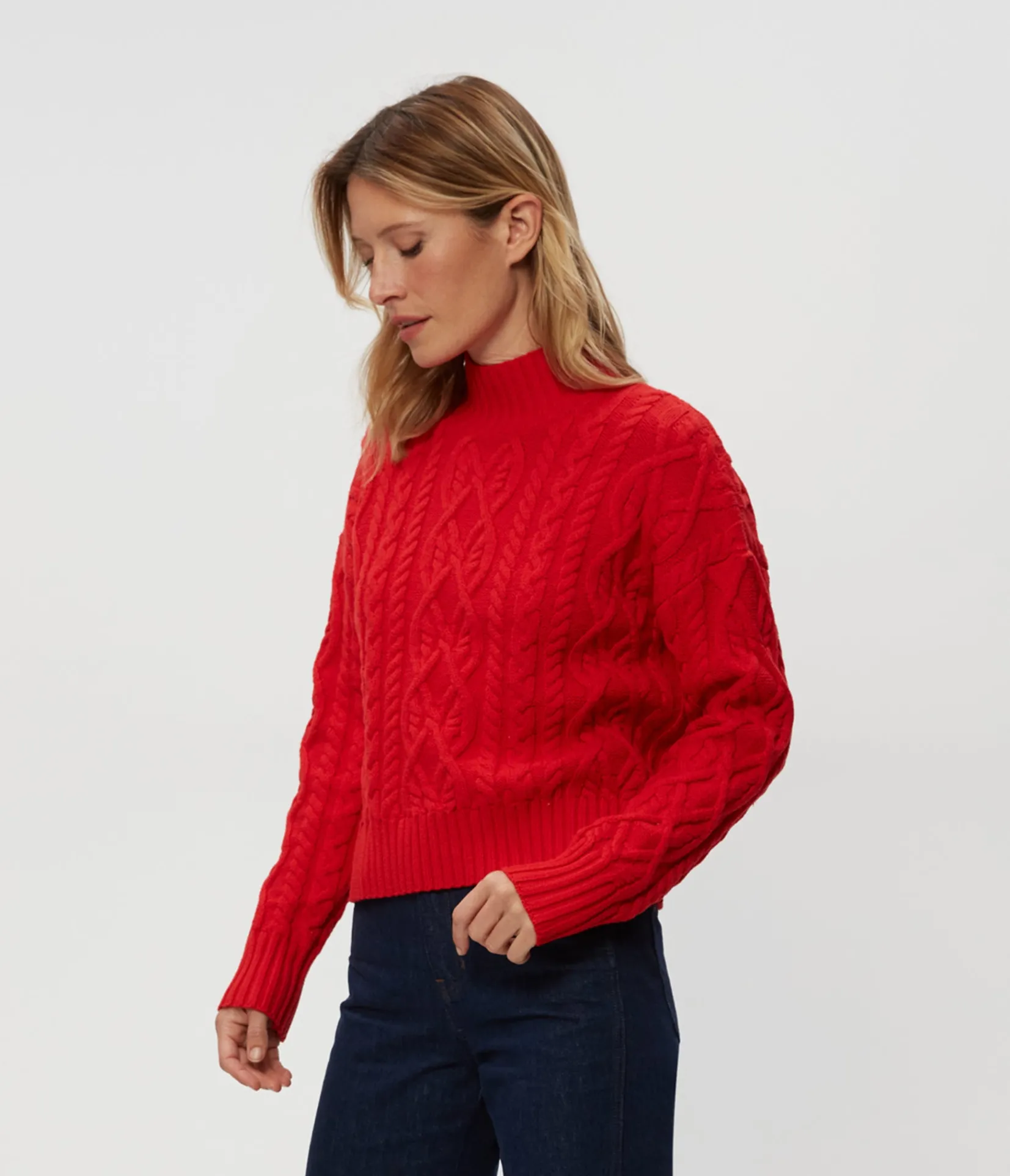 suki_cable_knit_sweater_13.webp Michael Stars Suki Cable Knit Sweater- Sweaters & Cardigans