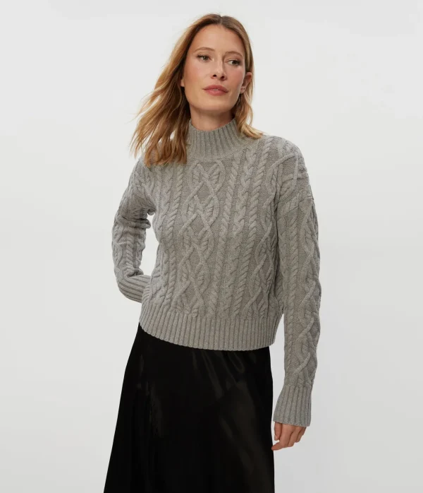Michael Stars Suki Cable Knit Sweater- Sweaters & Cardigans