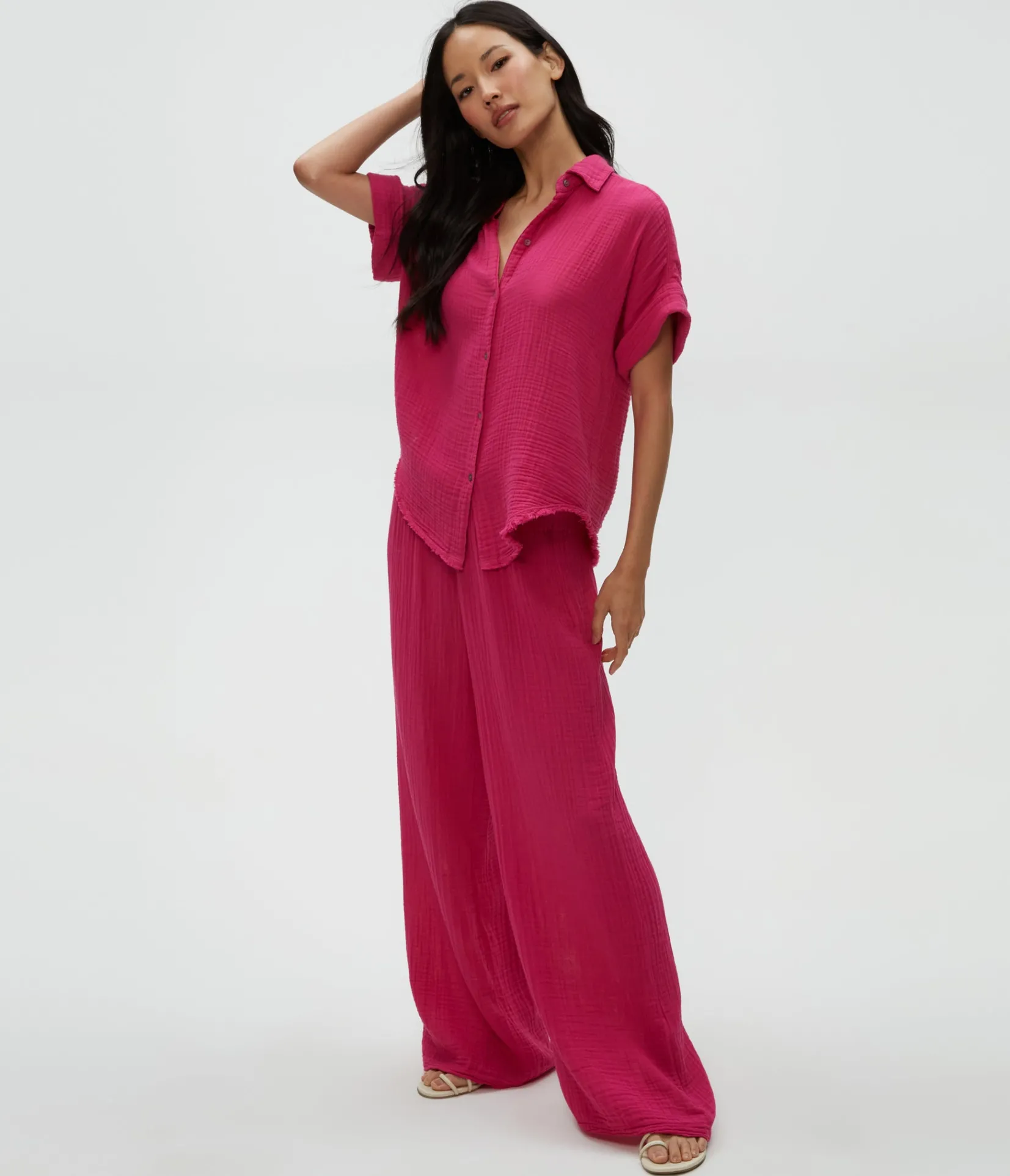 susie_gauze_pant_114.webp Michael Stars Susie Gauze Pant- Pants, Shorts & Skirts