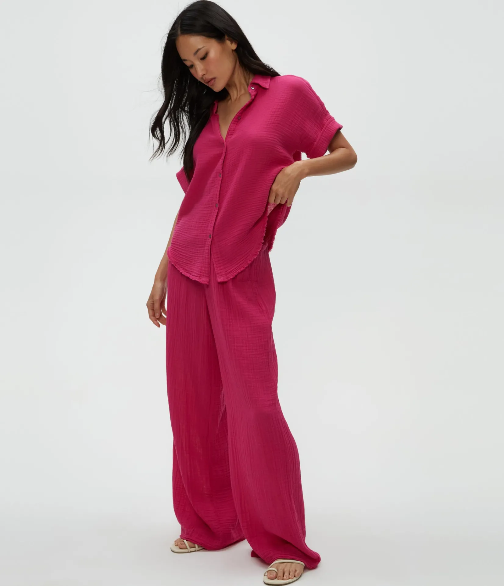susie_gauze_pant_116.webp Michael Stars Susie Gauze Pant- Pants, Shorts & Skirts