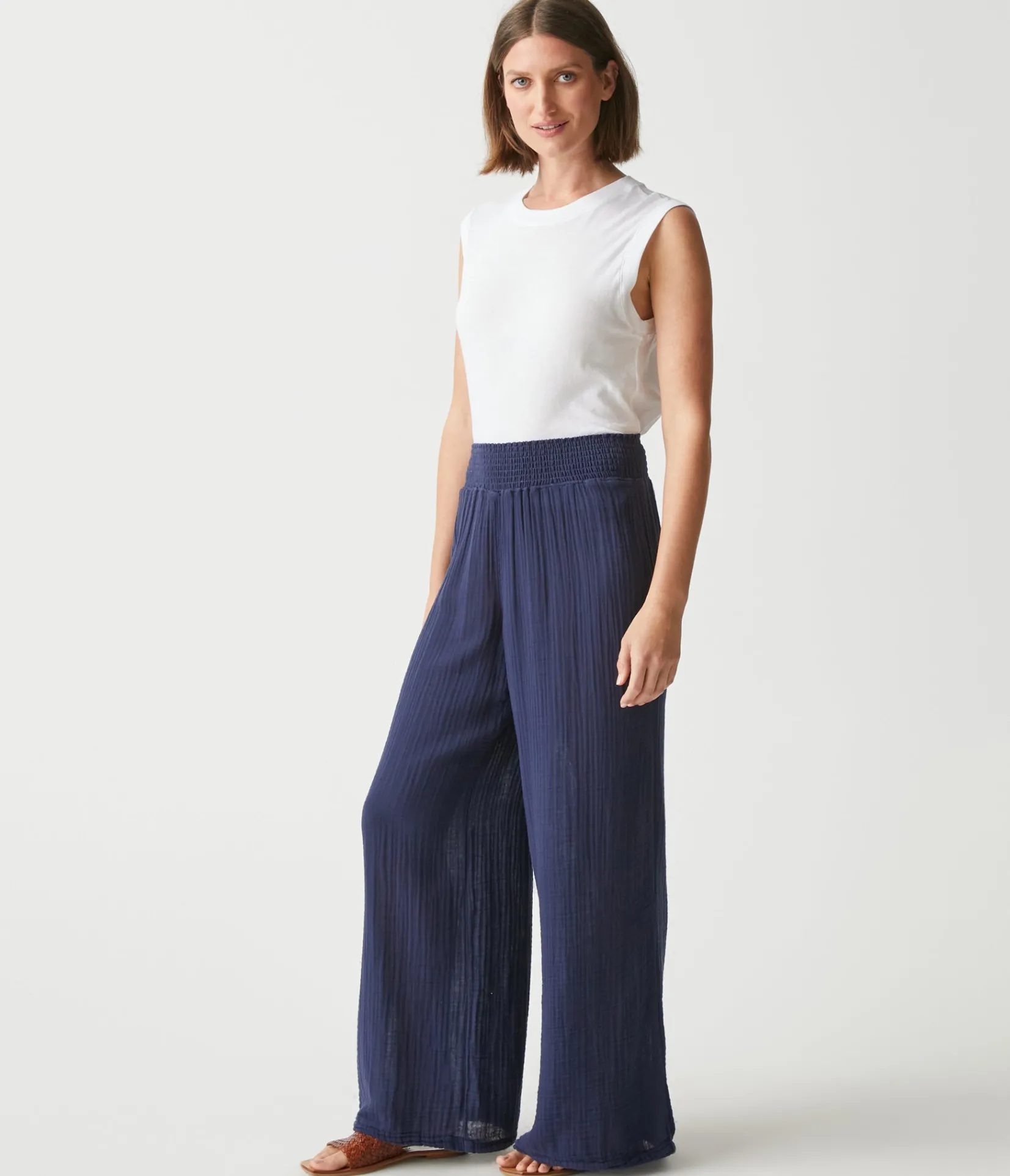 susie_gauze_pant_27.webp Michael Stars Susie Gauze Pant- Pants, Shorts & Skirts