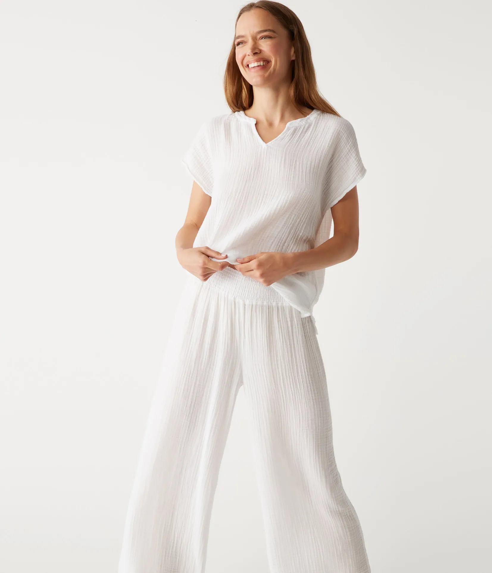 susie_gauze_pant_5.webp Michael Stars Susie Gauze Pant- Pants, Shorts & Skirts