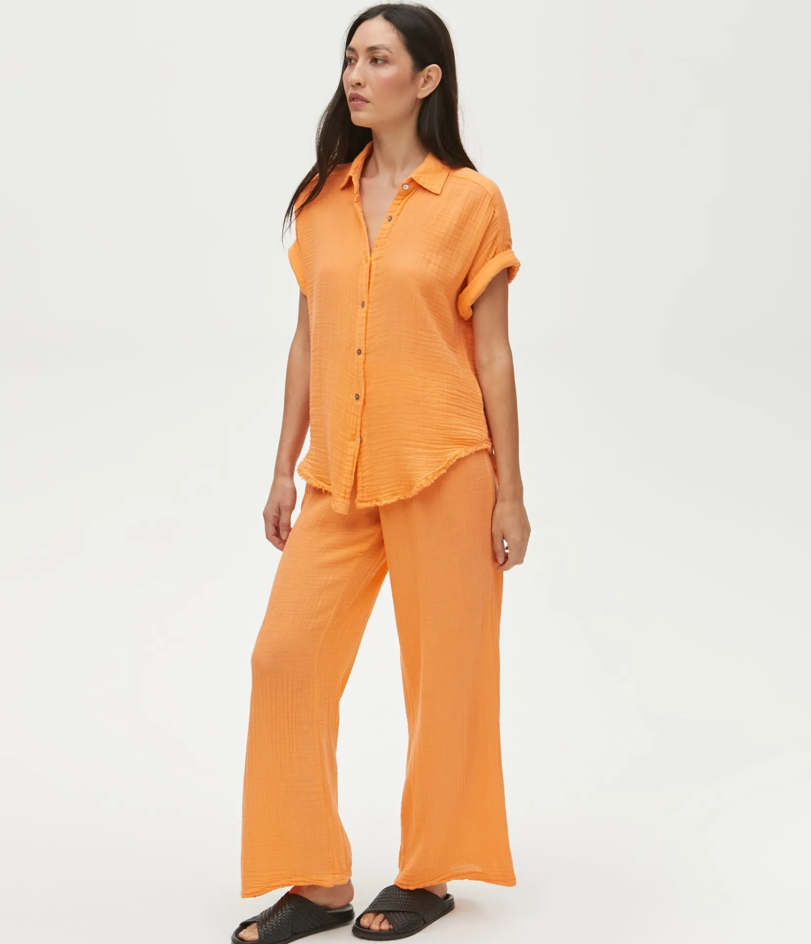 susie_gauze_pant_51.webp Michael Stars Susie Gauze Pant- Pants, Shorts & Skirts