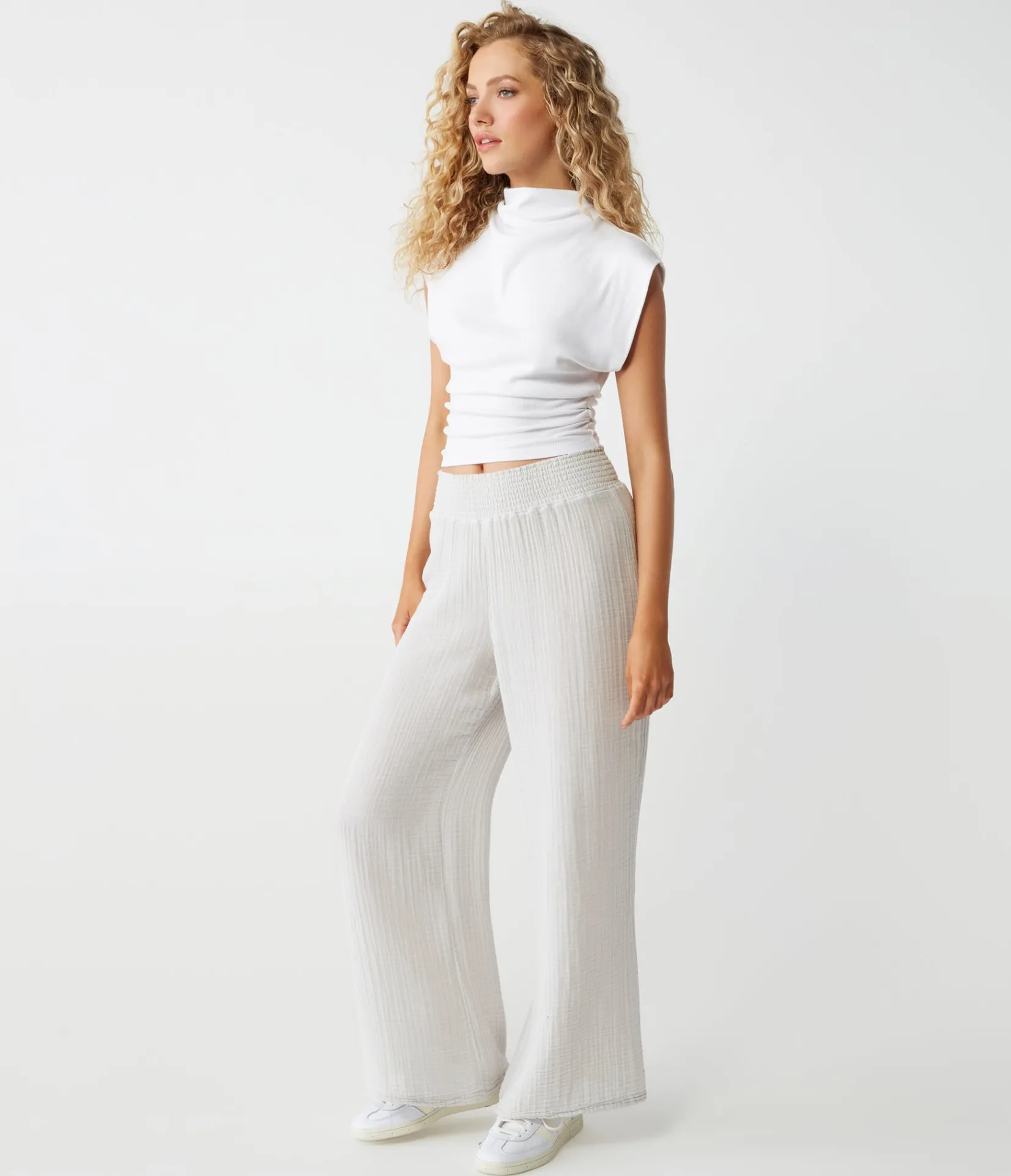 susie_gauze_pant_73.webp Michael Stars Susie Gauze Pant- Pants, Shorts & Skirts