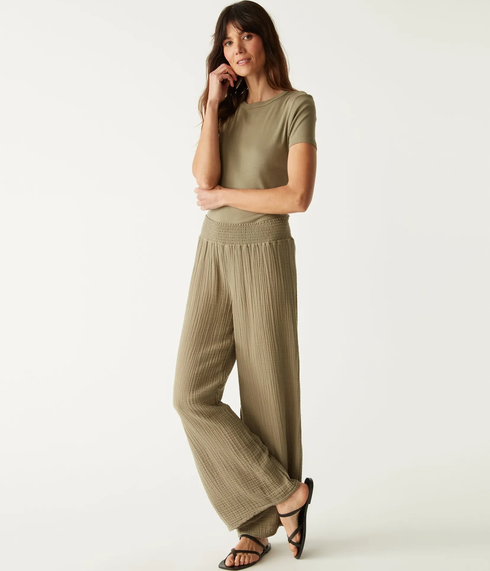 susie_gauze_pant_87.webp Michael Stars Susie Gauze Pant- Pants, Shorts & Skirts