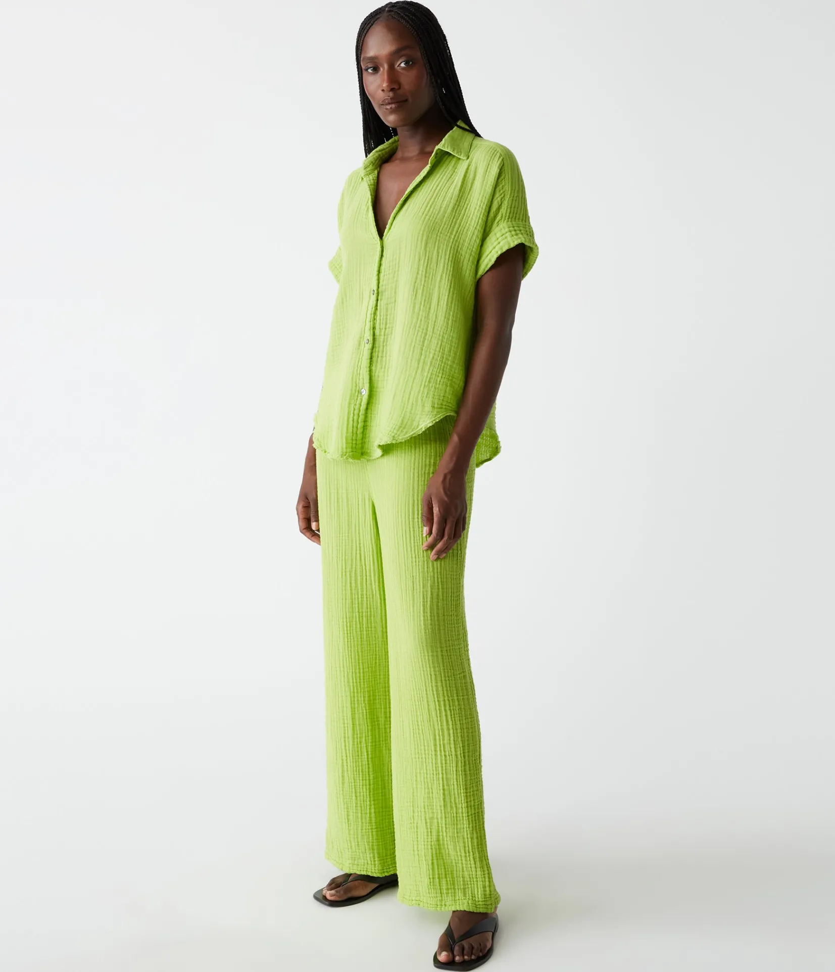 susie_gauze_pant_95.webp Michael Stars Susie Gauze Pant- Pants, Shorts & Skirts