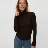Michael Stars Tara Crop Turtleneck- T-Shirts