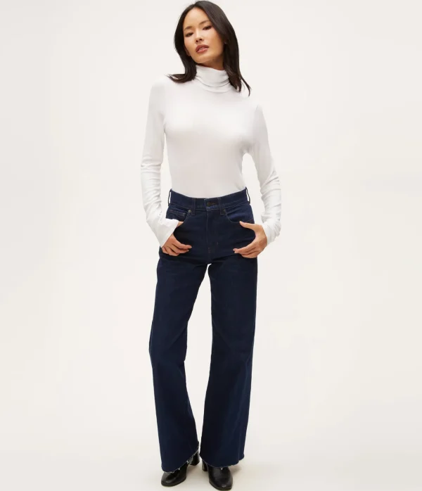 Michael Stars Tara Crop Turtleneck- T-Shirts