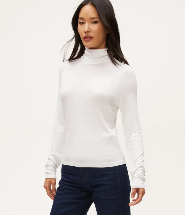 Michael Stars Tara Crop Turtleneck- T-Shirts