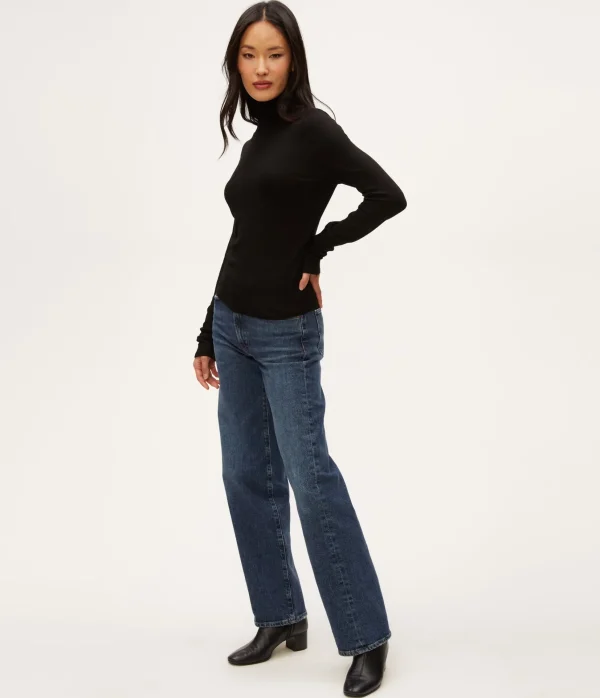 Michael Stars Tara Crop Turtleneck- T-Shirts
