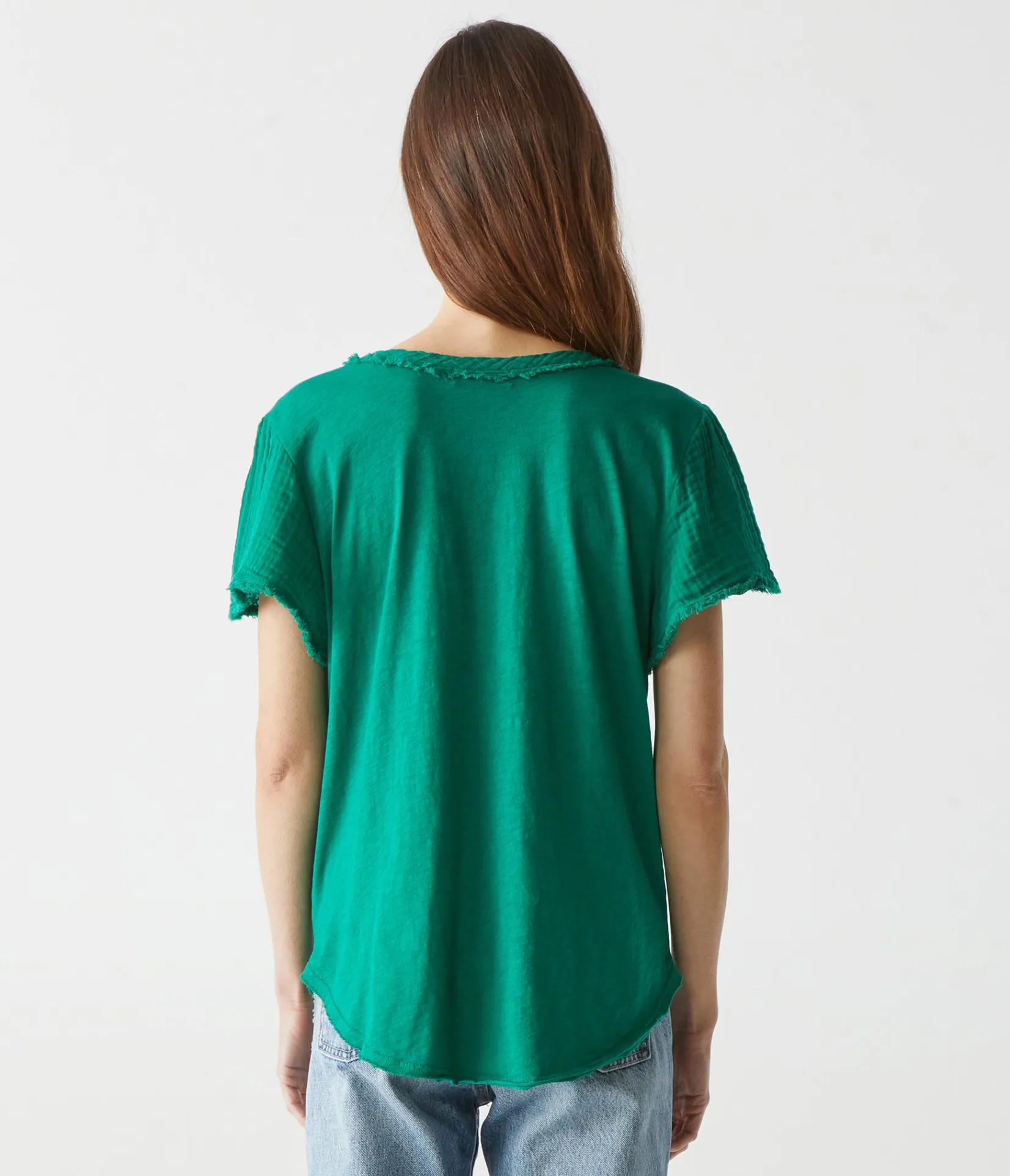 tate_mixed_fabric_tee_11.webp Michael Stars Tate Mixed Fabric Tee- T-Shirts | Supima Cotton T-Shirts