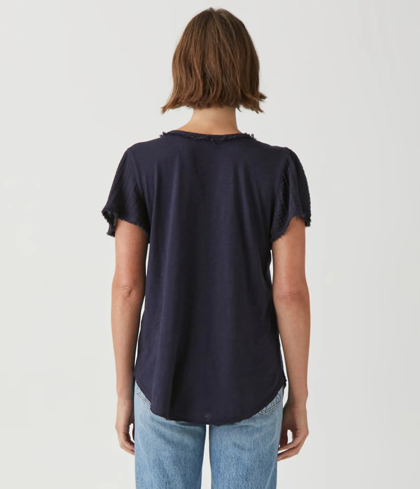 tate_mixed_fabric_tee_23.webp Michael Stars Tate Mixed Fabric Tee- T-Shirts | Supima Cotton T-Shirts