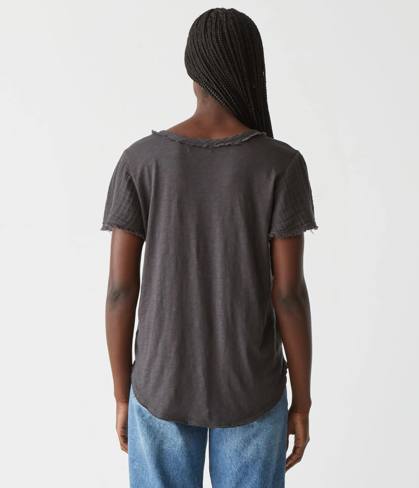 tate_mixed_fabric_tee_27.webp Michael Stars Tate Mixed Fabric Tee- T-Shirts | Supima Cotton T-Shirts