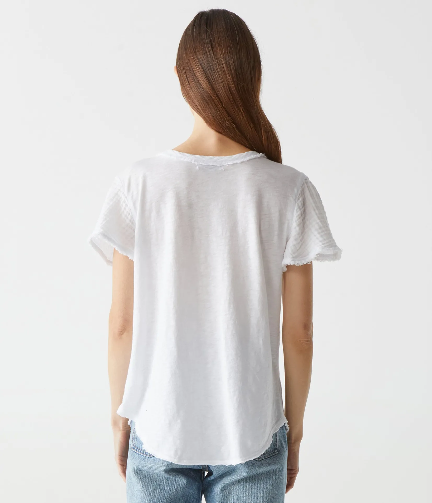 tate_mixed_fabric_tee_3.webp Michael Stars Tate Mixed Fabric Tee- T-Shirts | Supima Cotton T-Shirts