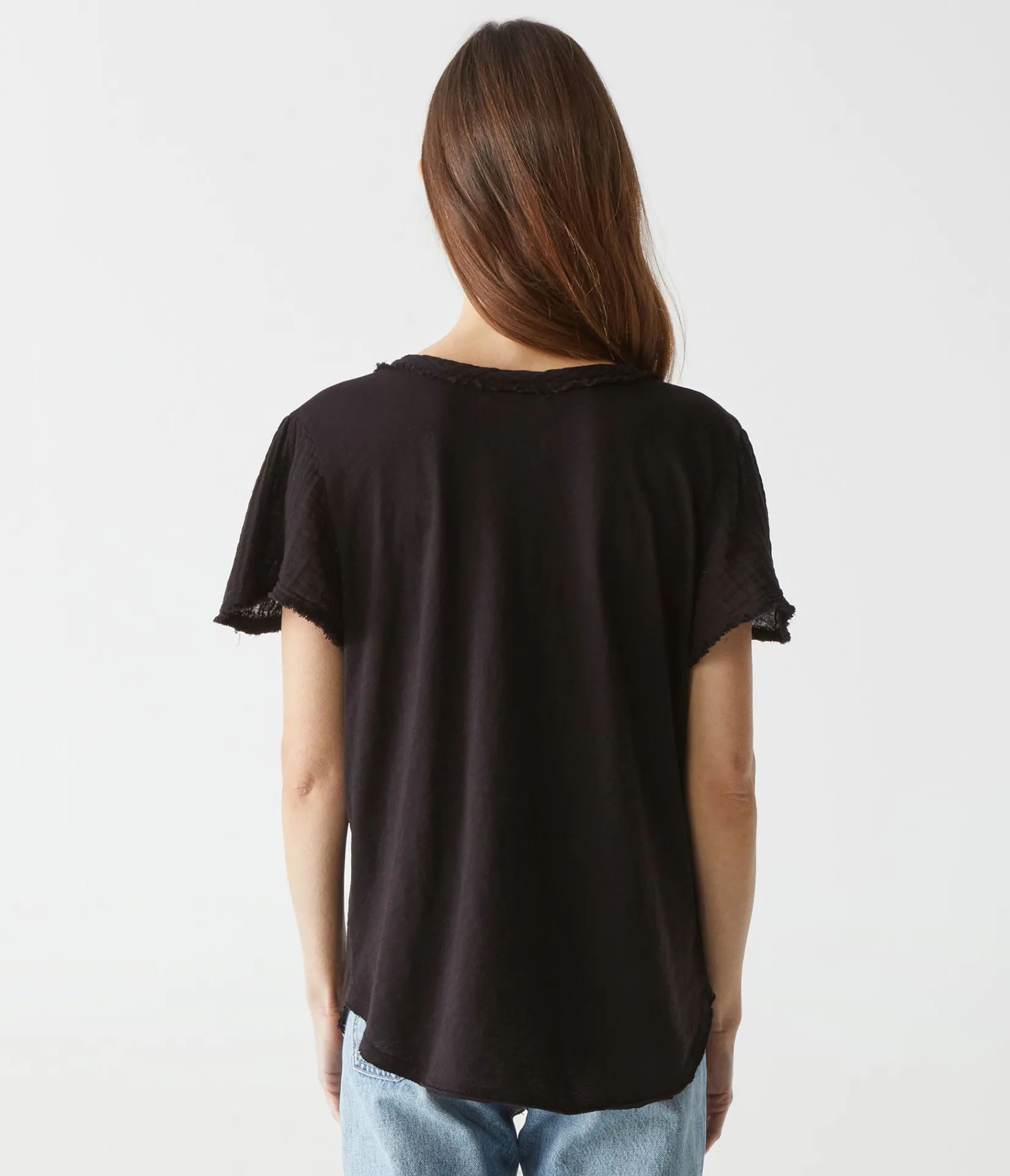 tate_mixed_fabric_tee_7.webp Michael Stars Tate Mixed Fabric Tee- T-Shirts | Supima Cotton T-Shirts
