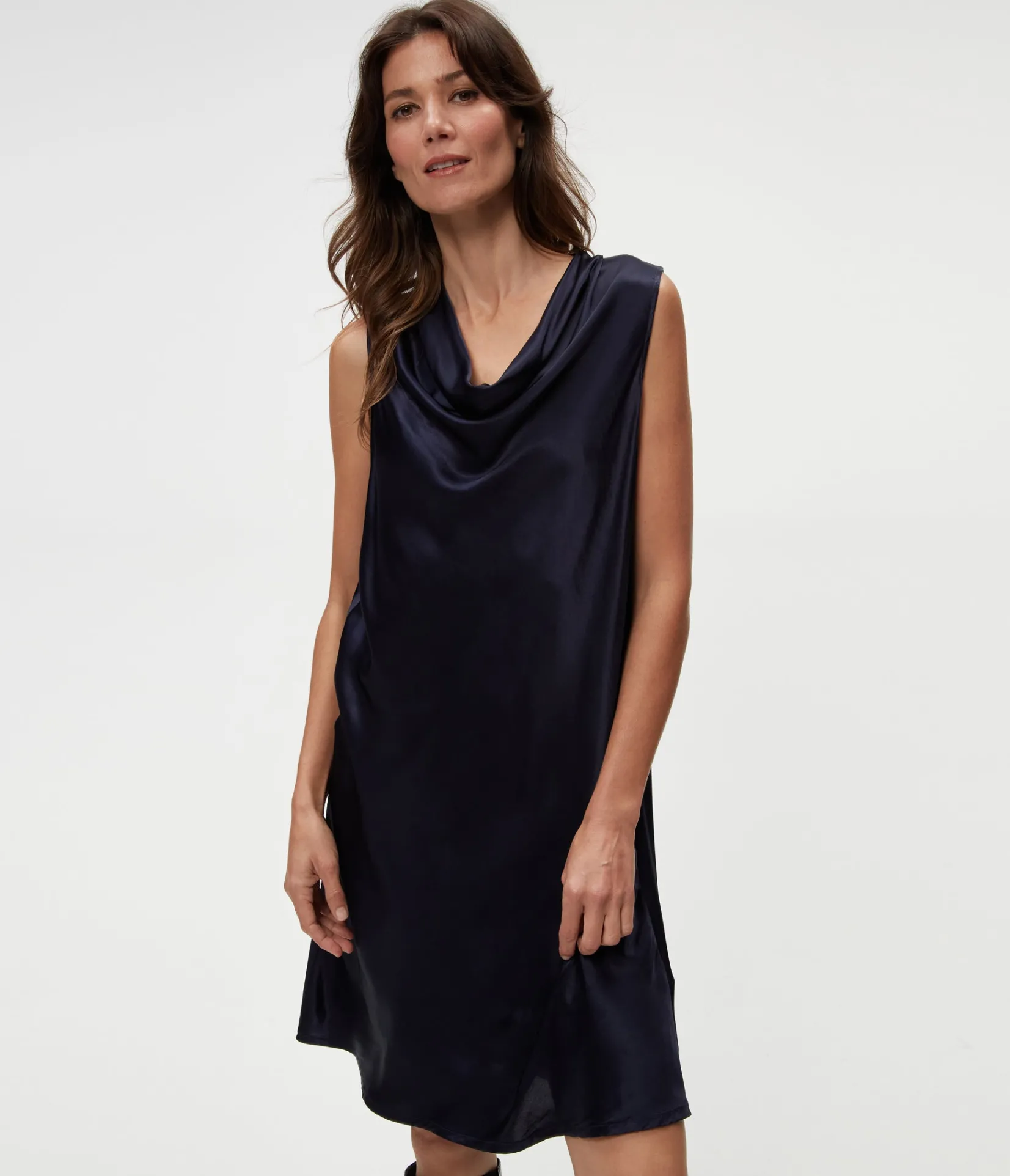 tessa_satin_mini_dress_0.webp Michael Stars Tessa Satin Mini Dress- Dresses