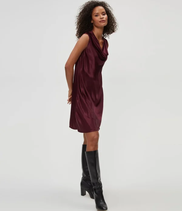Michael Stars Tessa Satin Mini Dress- Dresses