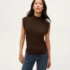 Michael Stars Tina Mock Neck Top- Tops, Blouses & Shirts | T-Shirts