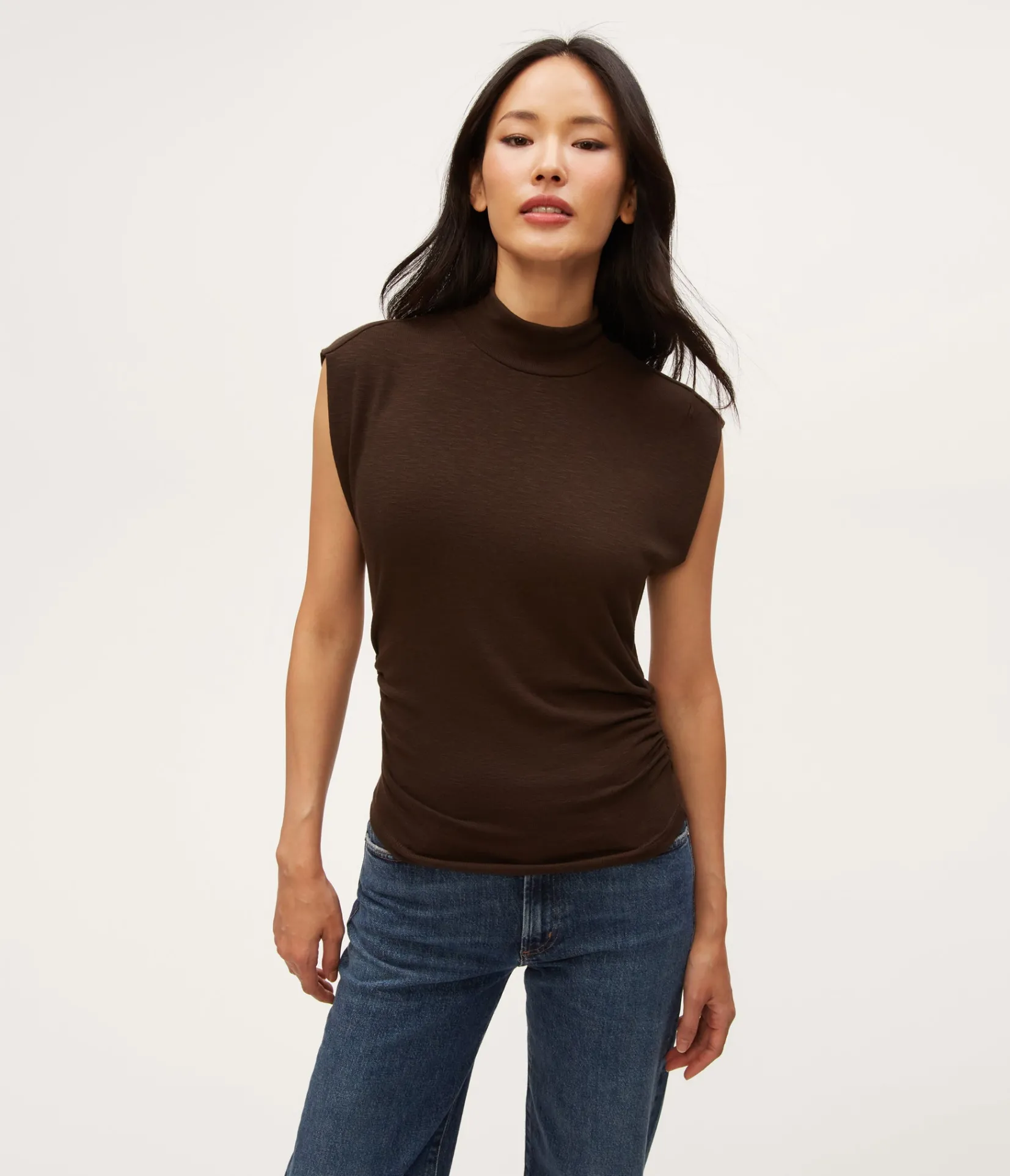 tina_mock_neck_top_0.webp Michael Stars Tina Mock Neck Top- Tops, Blouses & Shirts | T-Shirts