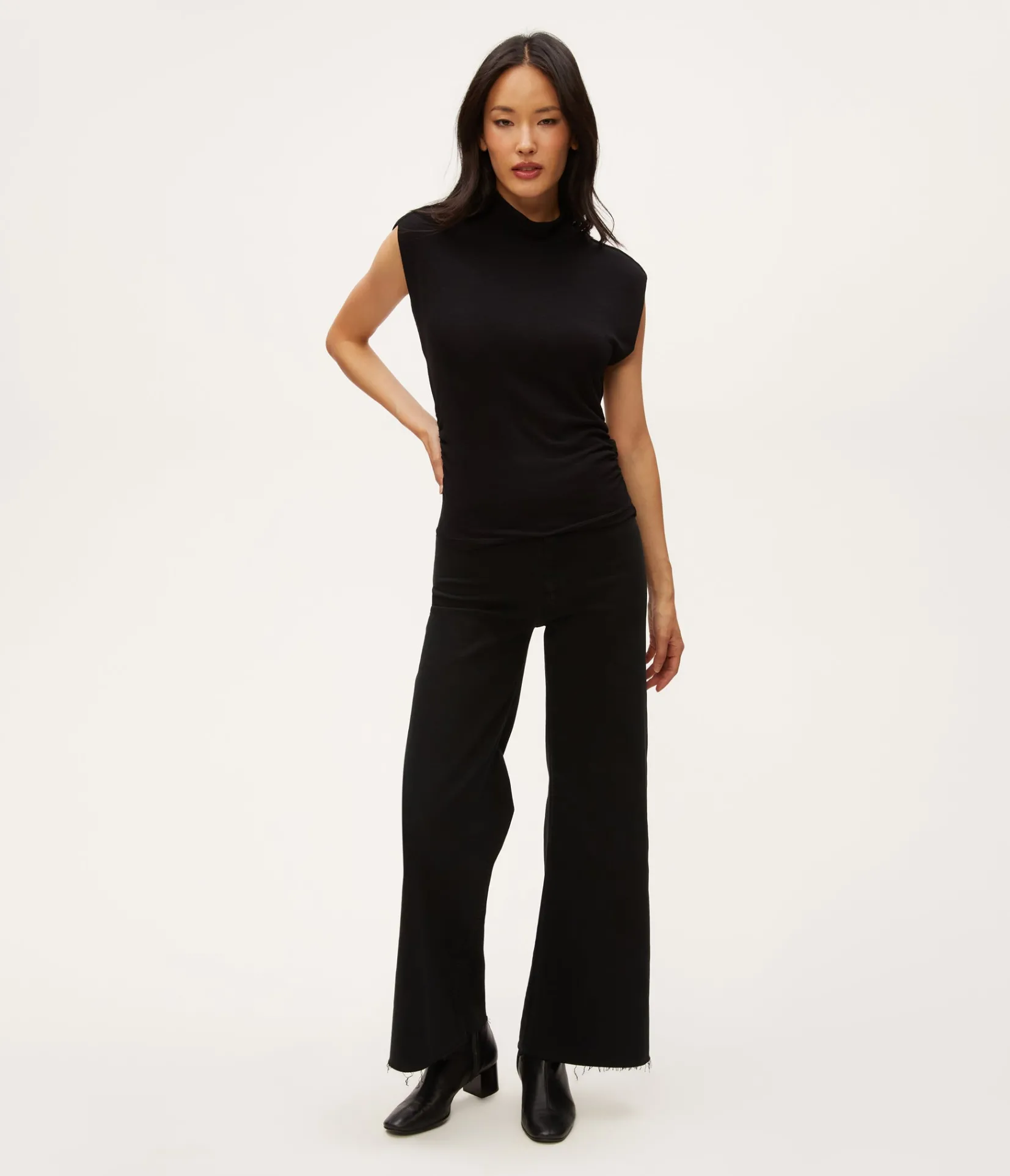 tina_mock_neck_top_5.webp Michael Stars Tina Mock Neck Top- Tops, Blouses & Shirts | T-Shirts