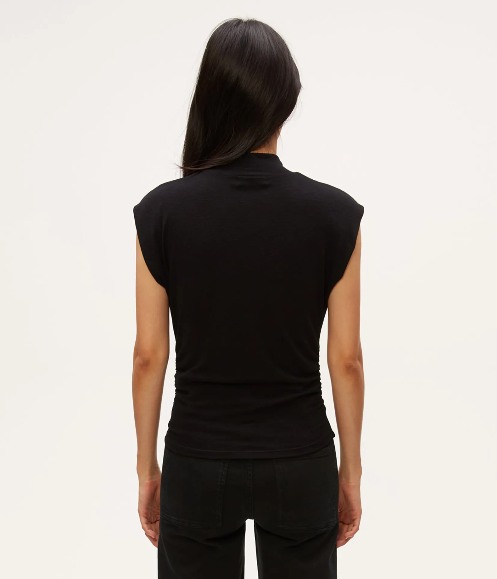 tina_mock_neck_top_7.webp Michael Stars Tina Mock Neck Top- Tops, Blouses & Shirts | T-Shirts