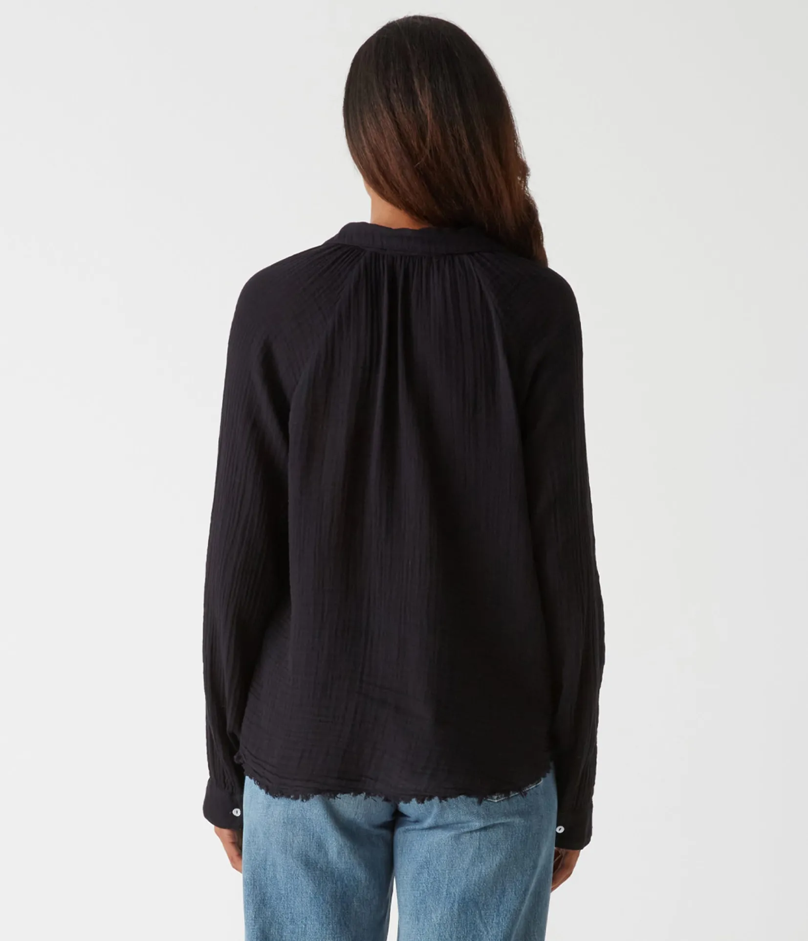 toni_gauze_button_down_shirt_12.webp Michael Stars Toni Gauze Button Down Shirt- Tops, Blouses & Shirts