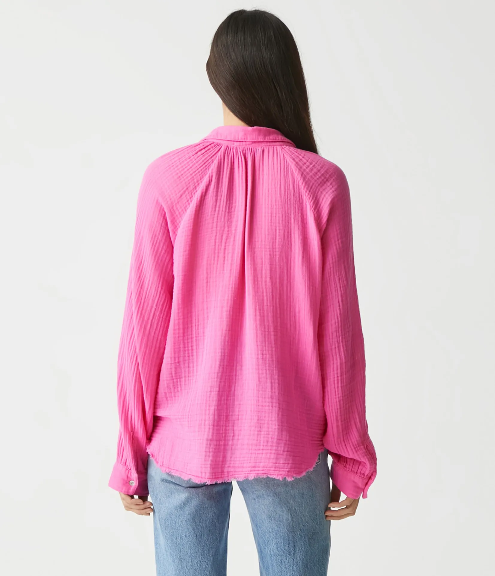 toni_gauze_button_down_shirt_44.webp Michael Stars Toni Gauze Button Down Shirt- Tops, Blouses & Shirts