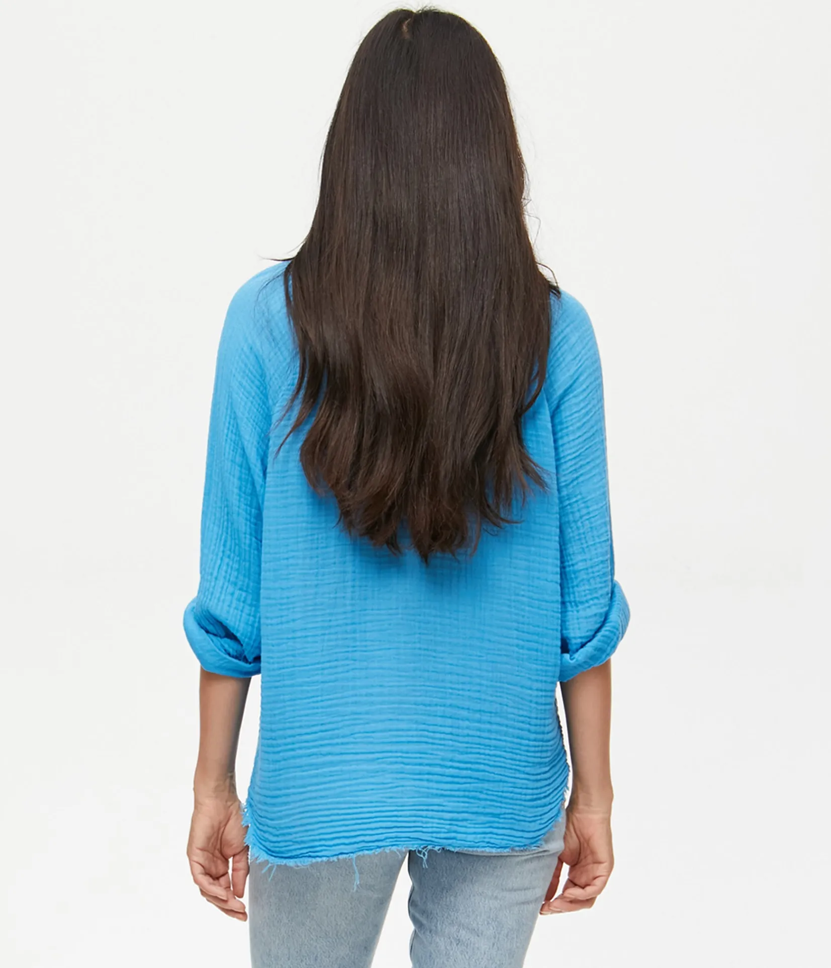 toni_gauze_button_down_shirt_56.webp Michael Stars Toni Gauze Button Down Shirt- Tops, Blouses & Shirts