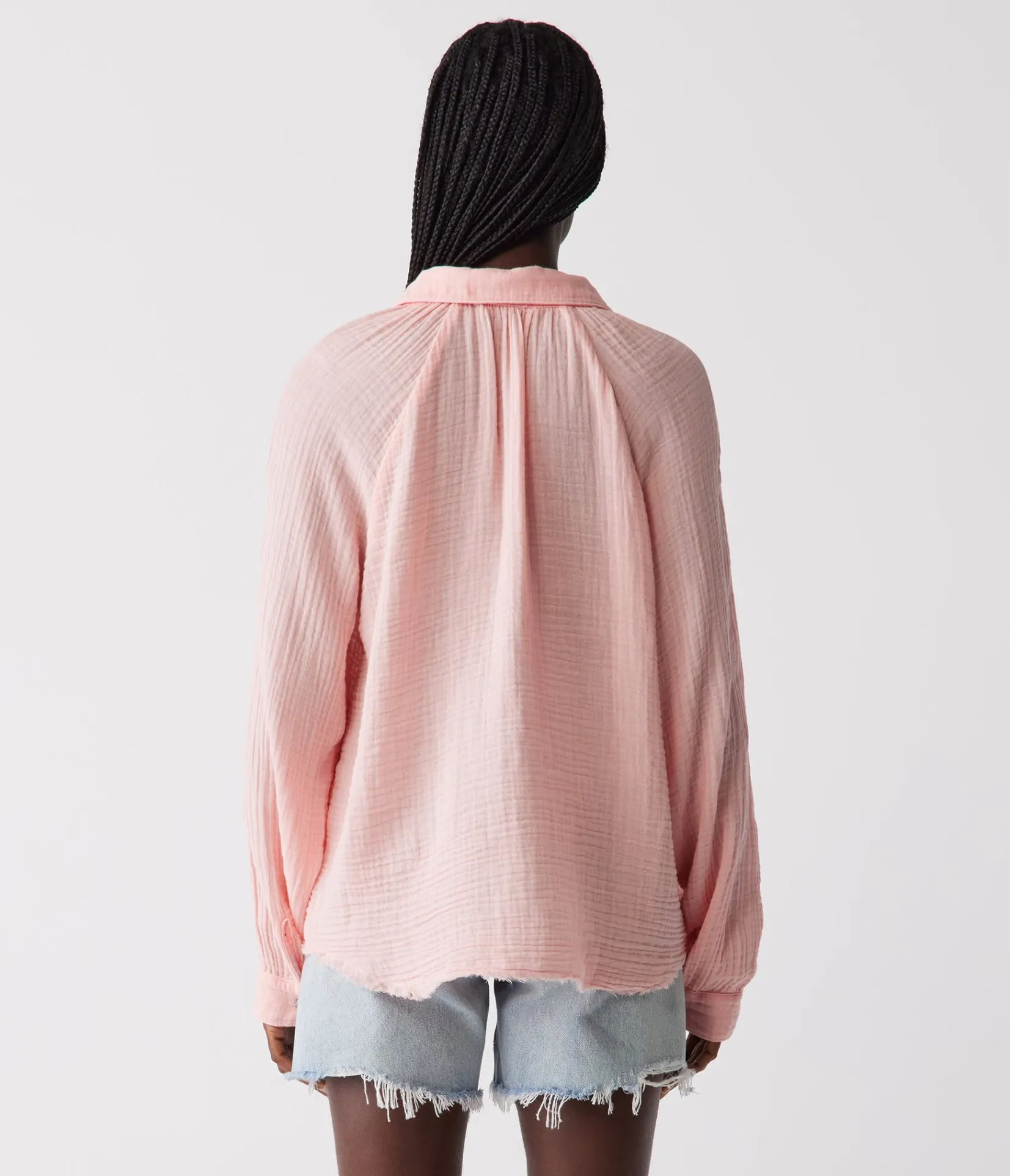 toni_gauze_button_down_shirt_64.webp Michael Stars Toni Gauze Button Down Shirt- Tops, Blouses & Shirts