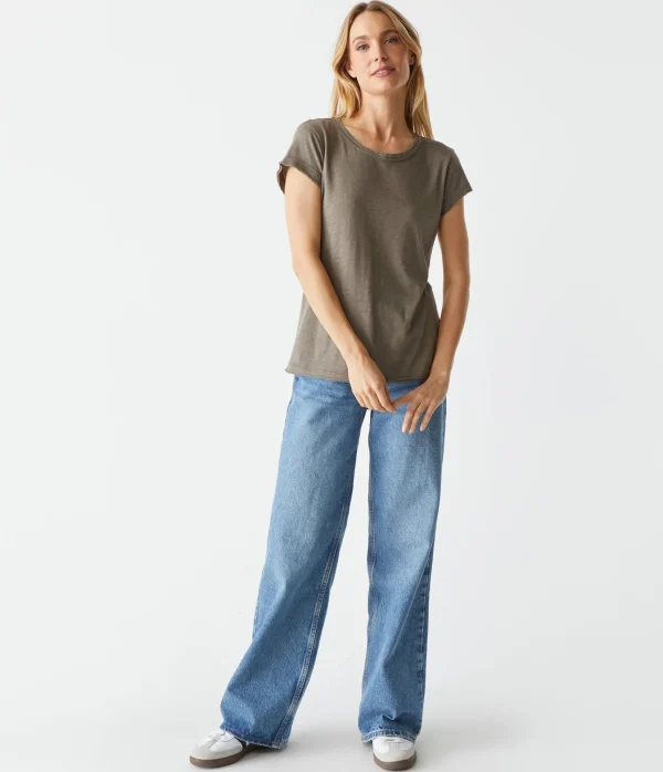 Michael Stars Trudy Supima Tee- T-Shirts | Supima Cotton T-Shirts